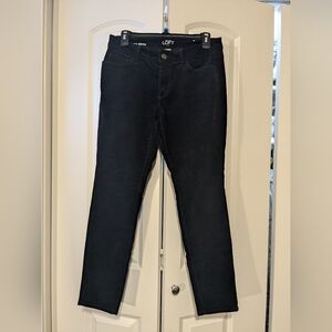 Ann Taylor Loft Curvy Skinny Black Jeans Size 8P